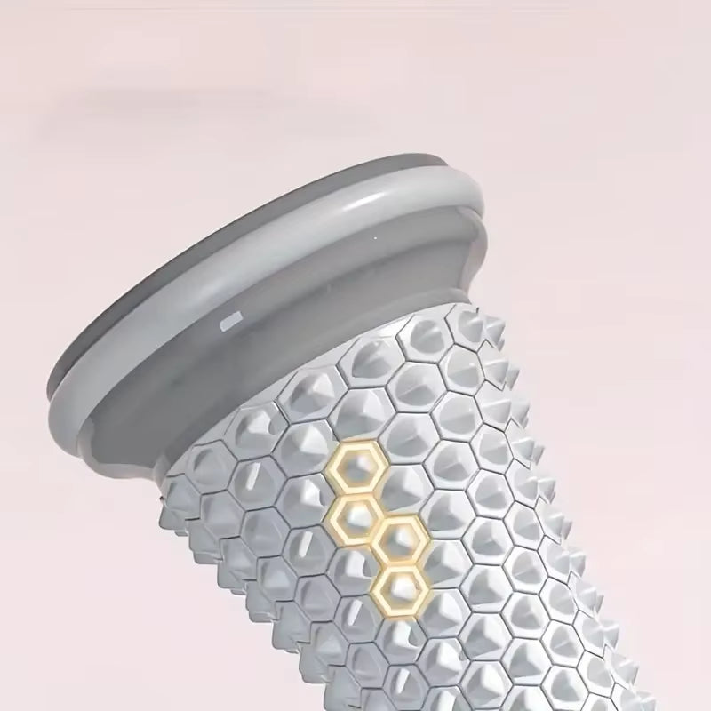 Close-up of the grey foot roller surface