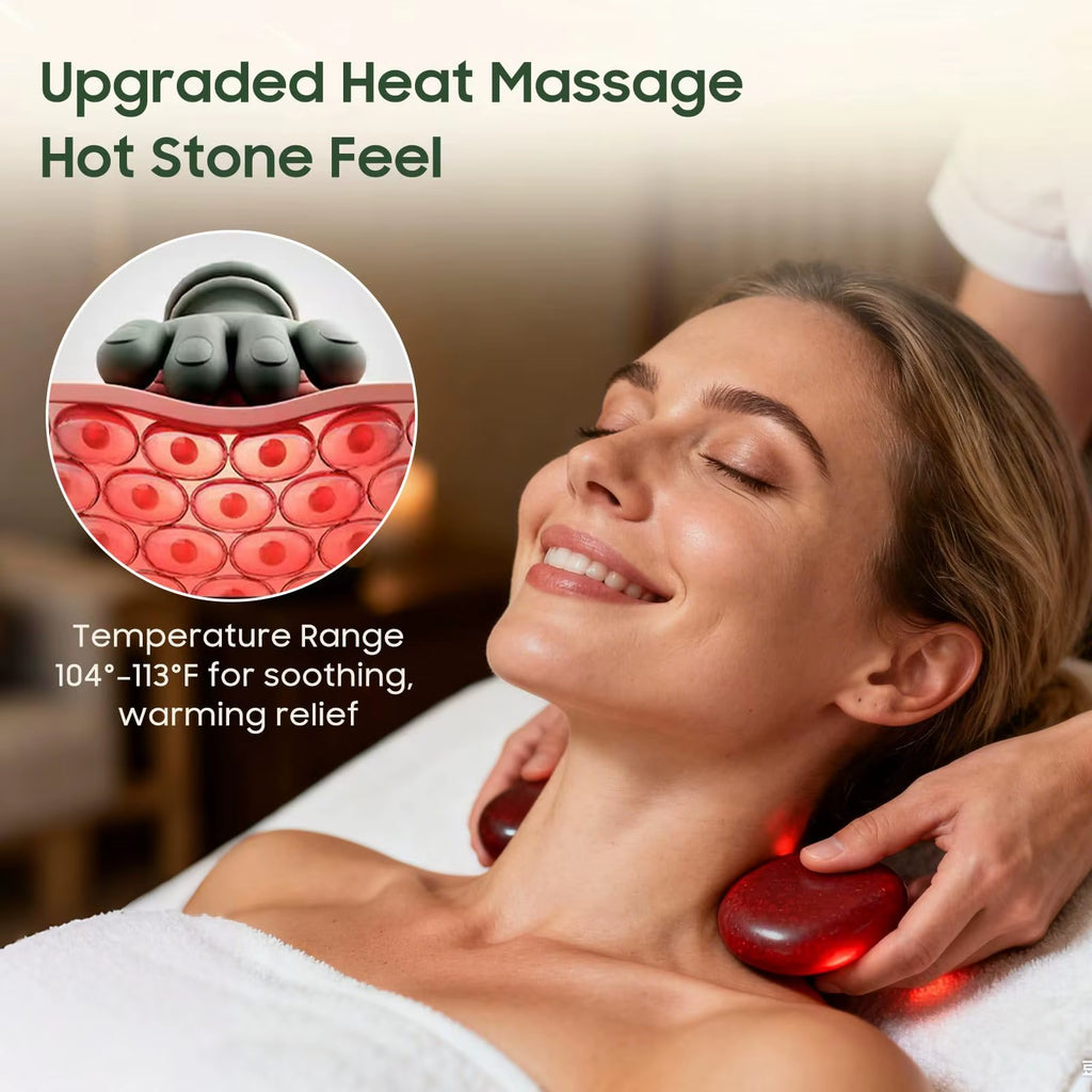 Bionic Finger Neck Shoulder Massager Wireless Neck Cervical Trapezius Kneading Massage Shawl Brushless Motor Neck Massager