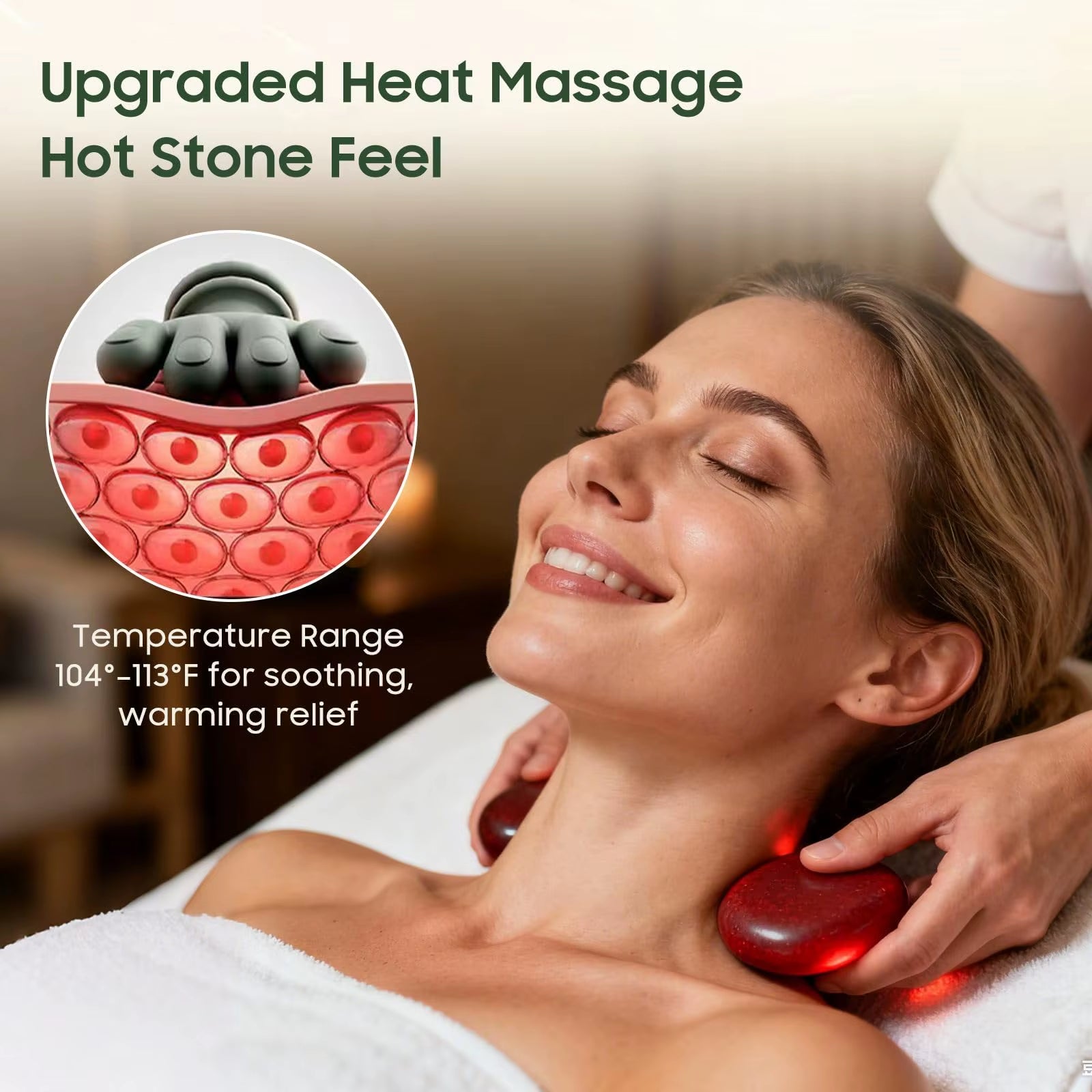 Bionic Finger Neck Shoulder Massager Wireless Neck Cervical Trapezius Kneading Massage Shawl Brushless Motor Neck Massager