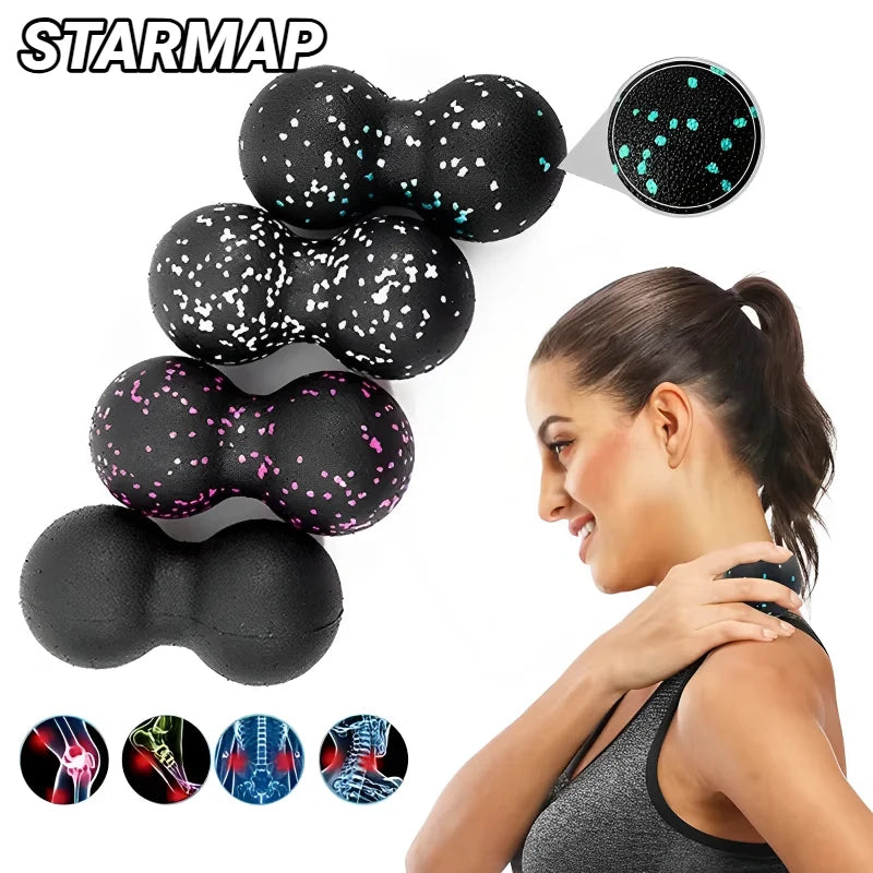 Yoga Peanut Balls Body Massage Fascia Ball Suit Foam Block High Density Muscle Relaxation Lacrosse Exercise Fitness Relieve Pain