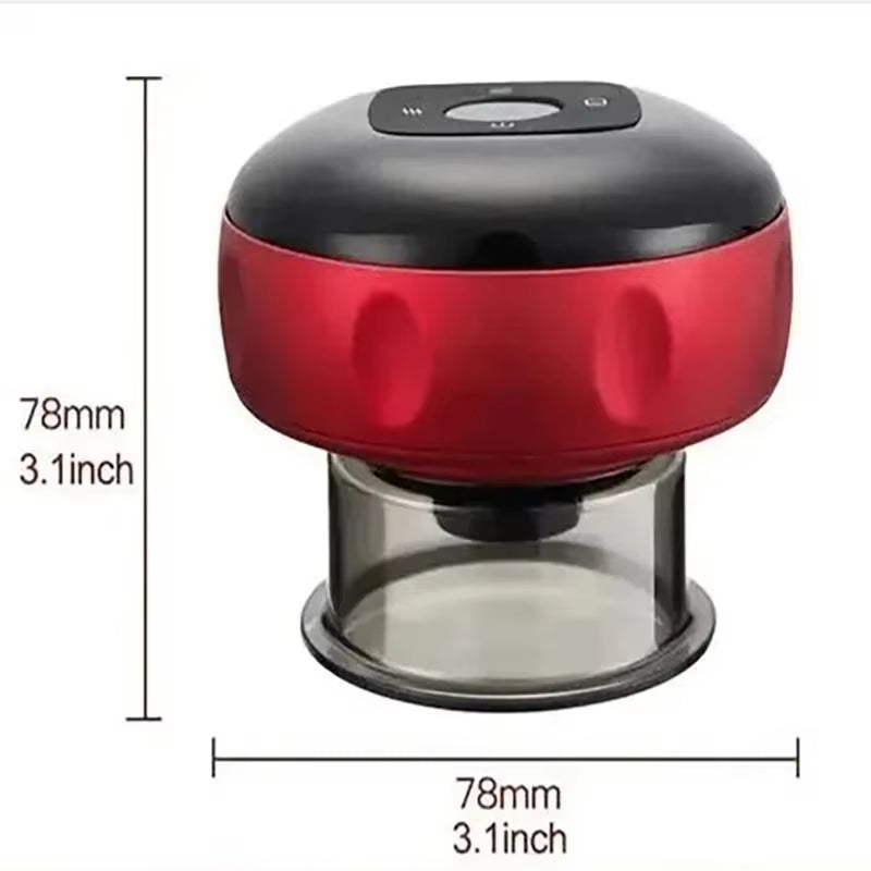 Intelligent Vacuum Cupping Massager - Heating and Body Gua Sha Back, Neck and Arm Cupping Massager