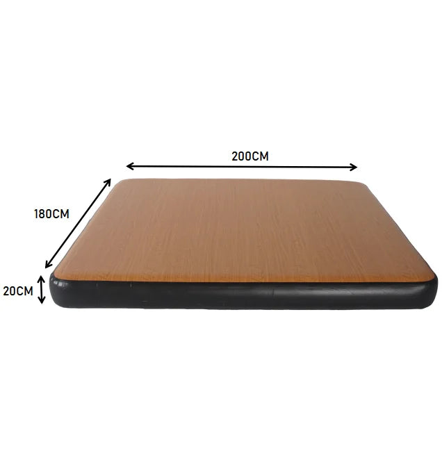 USA Warehouse Spot Portable Gymnastics PVC Low Interior Inflatable Air Bed Mattress Mat with Wire-Drawn Structure