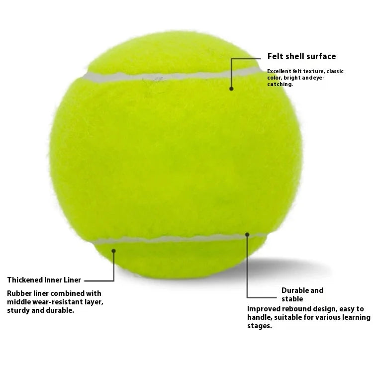 High Quality ITF Approved Padel Balls Premium Durable Pressureless Wool Tennis Balls Sports Beach Tennis Ball Made Natural