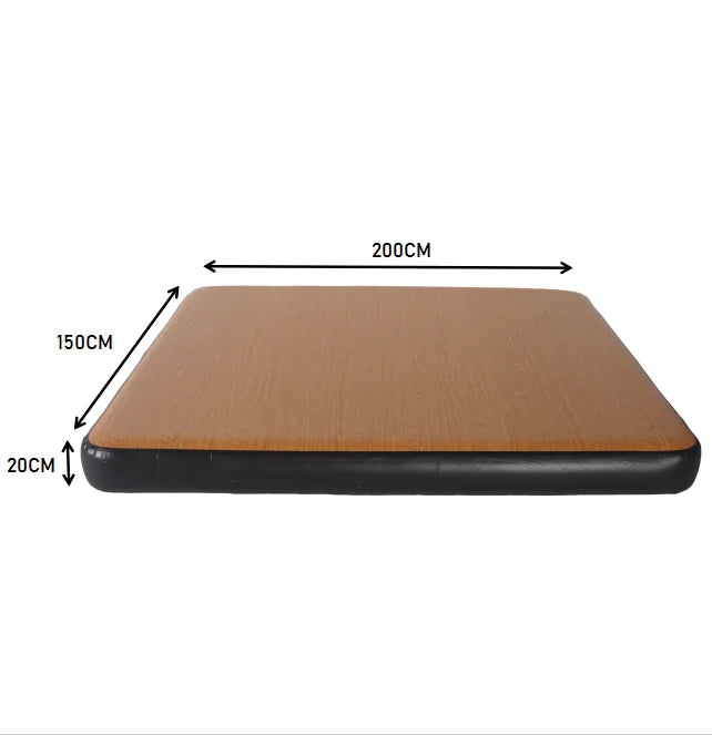 USA Warehouse Spot Portable Gymnastics PVC Low Interior Inflatable Air Bed Mattress Mat with Wire-Drawn Structure