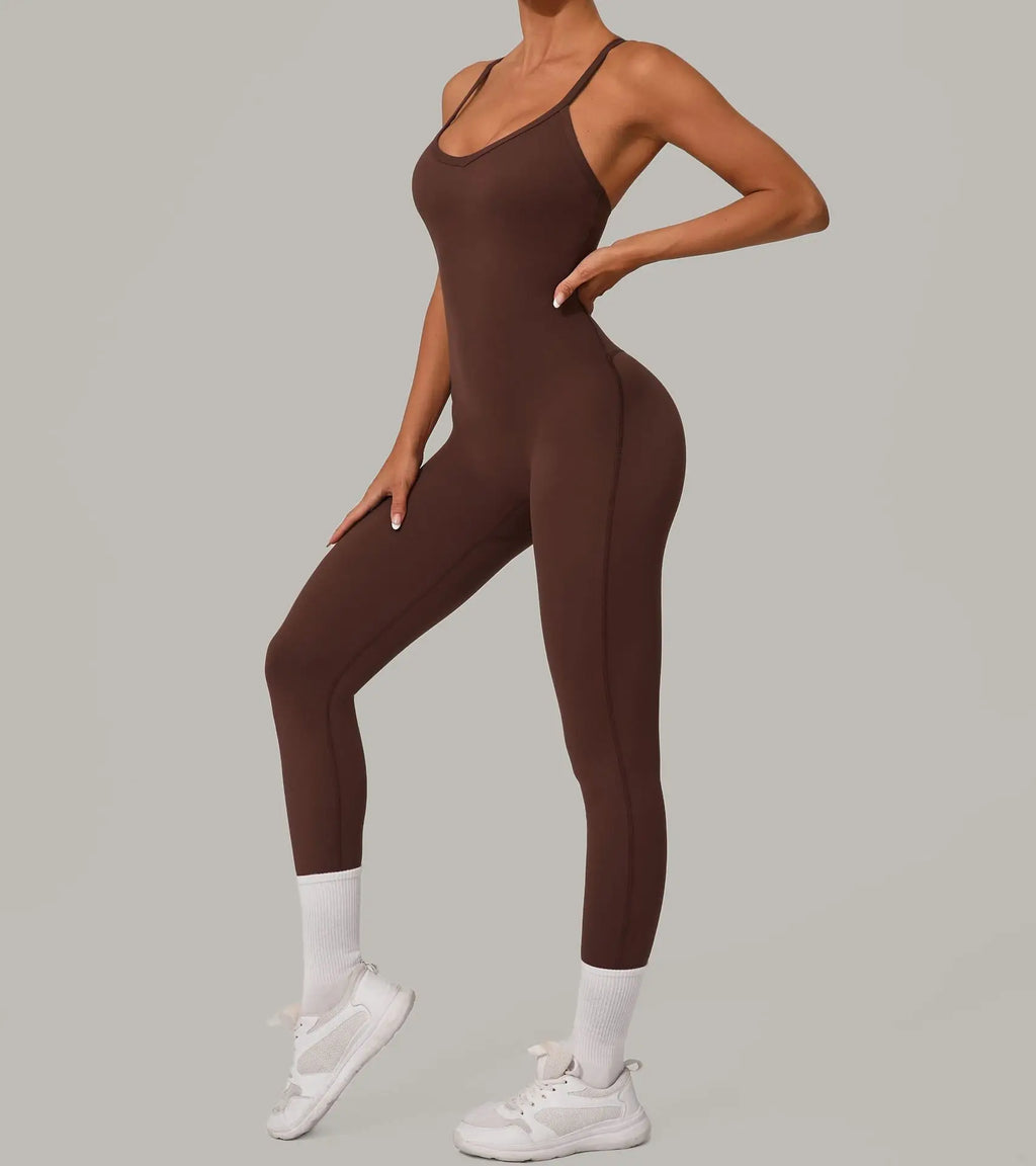 Pulse Women's Backless Yoga Jumpsuit