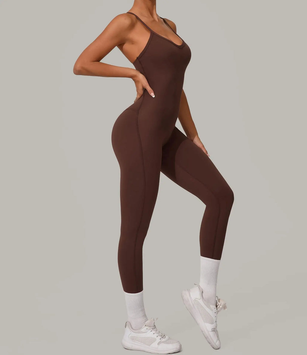 Pulse Women's Backless Yoga Jumpsuit