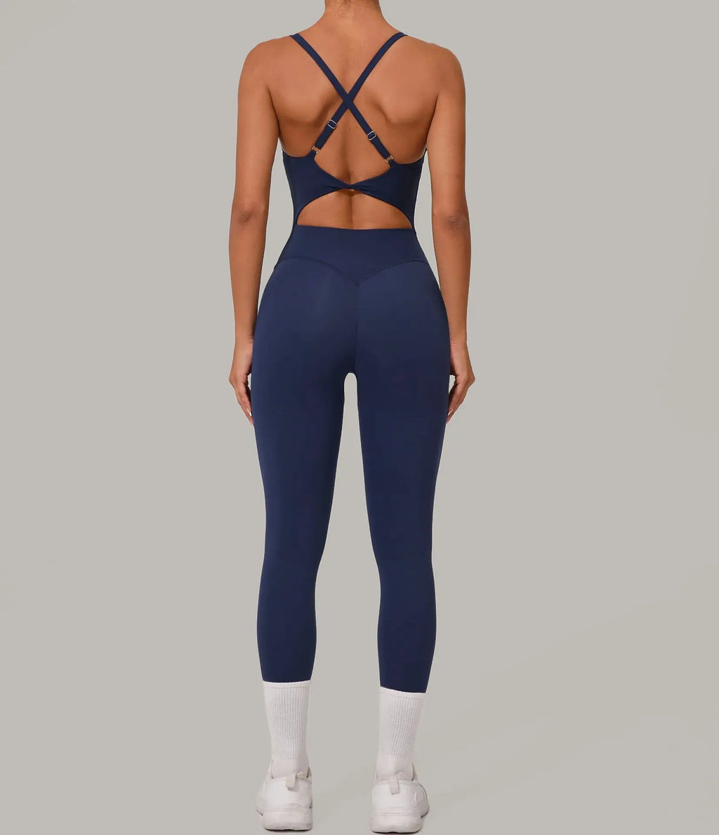 Pulse Women's Backless Yoga Jumpsuit