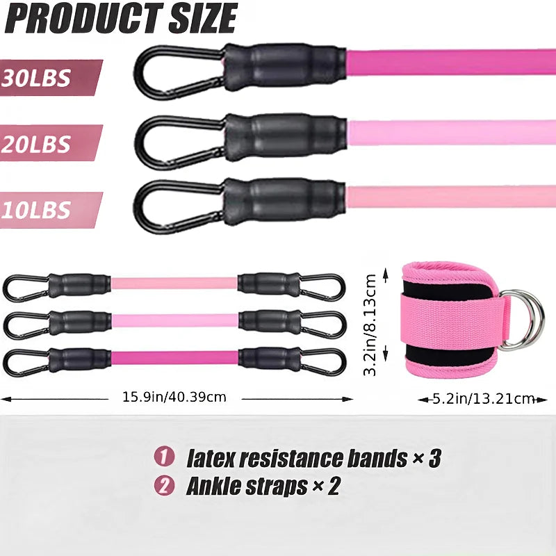 Pulse Ankle Resistance Band Set