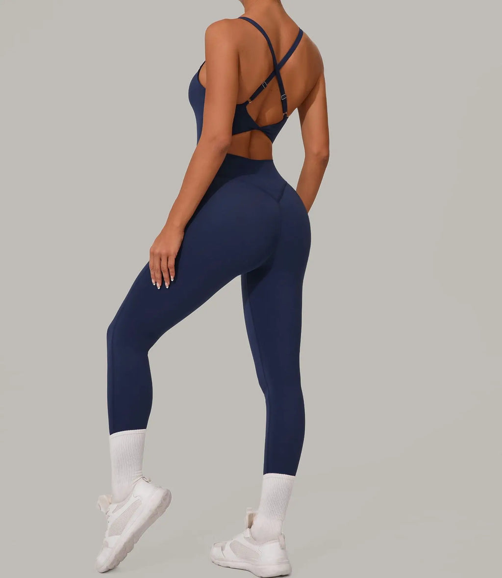 Pulse Women's Backless Yoga Jumpsuit