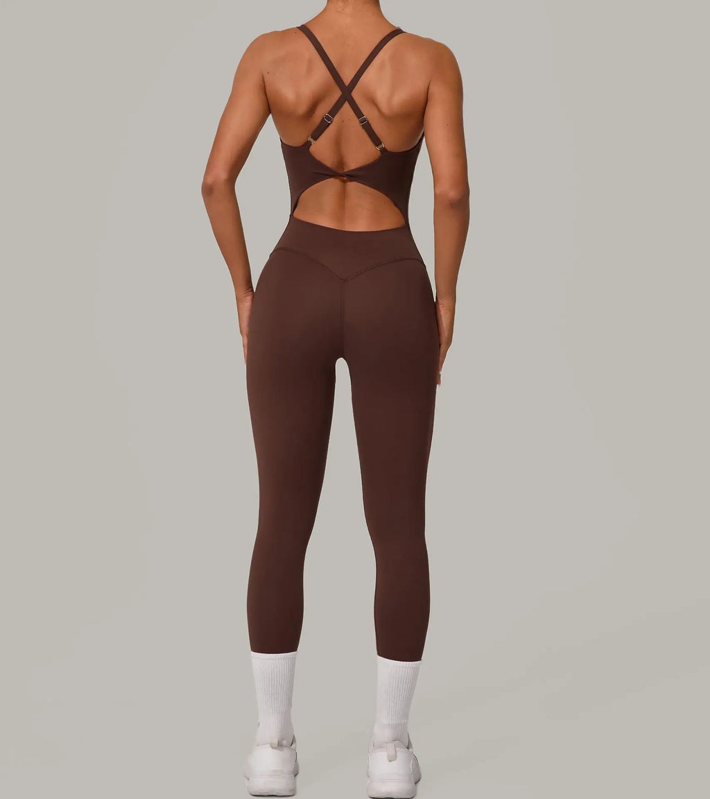 Pulse Women's Backless Yoga Jumpsuit