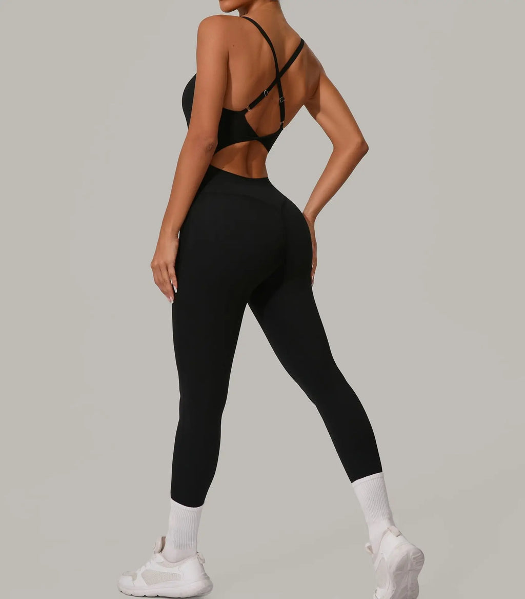 Pulse Women's Backless Yoga Jumpsuit
