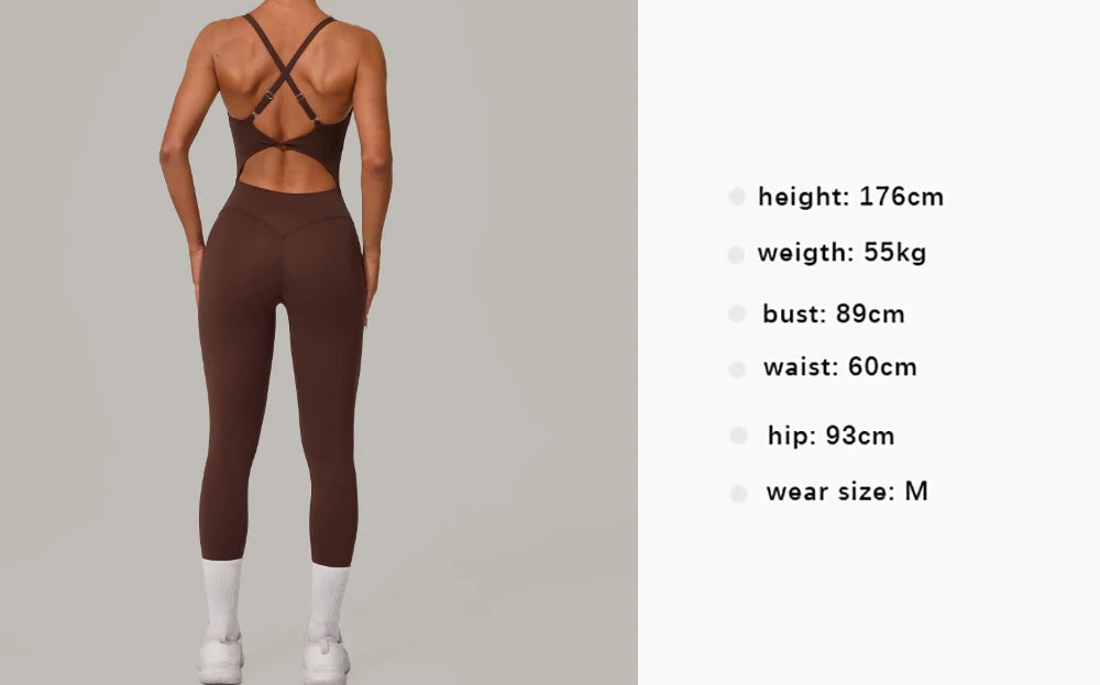 Pulse Women's Backless Yoga Jumpsuit