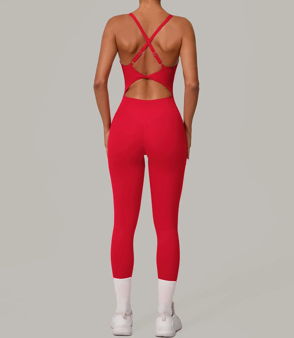 Pulse Women's Backless Yoga Jumpsuit