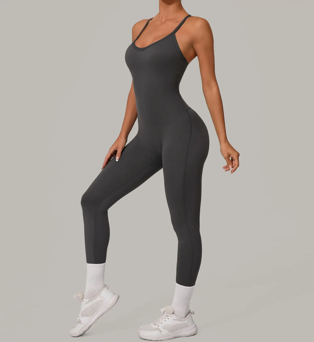 Pulse Women's Backless Yoga Jumpsuit