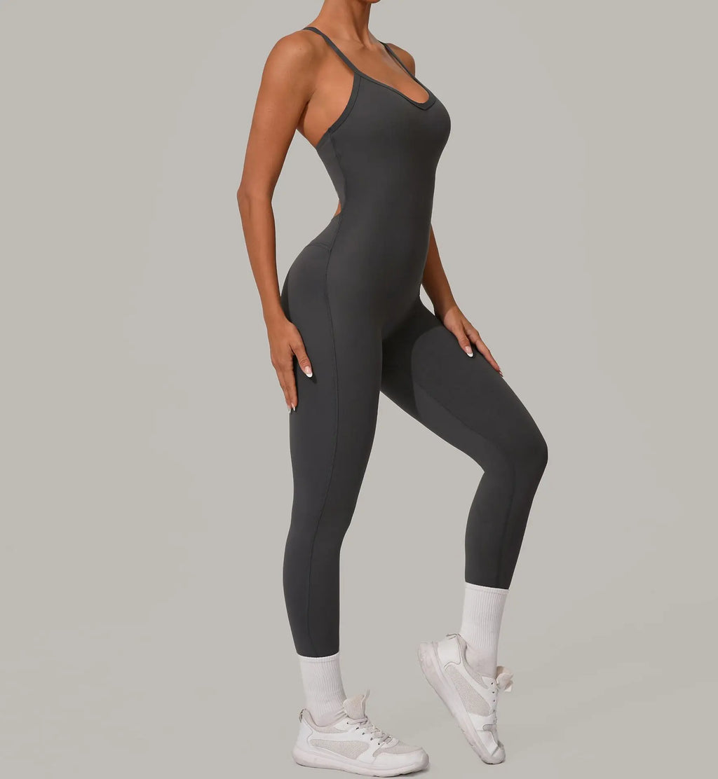 Pulse Women's Backless Yoga Jumpsuit