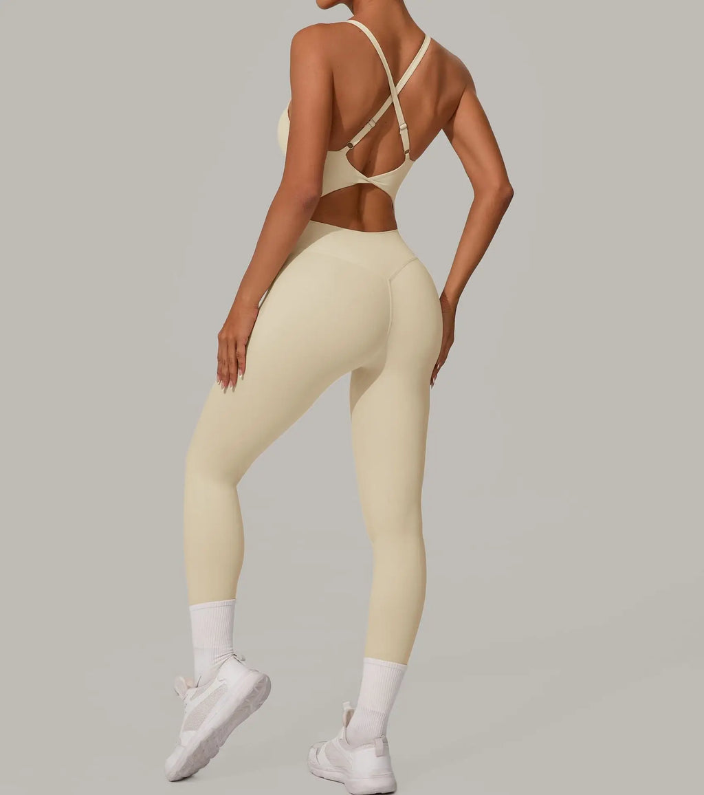 Pulse Women's Backless Yoga Jumpsuit