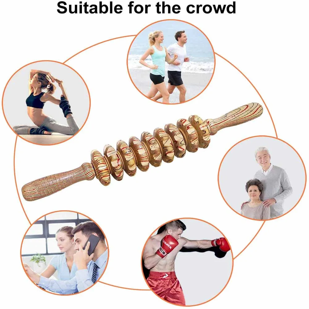 CoreRoll Wooden Muscle Roller