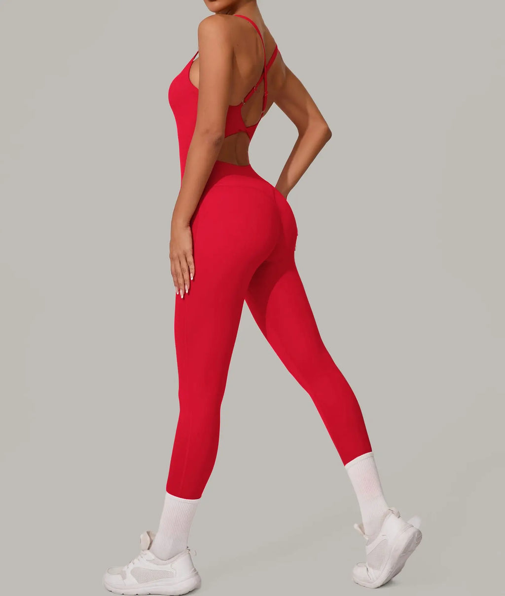 Pulse Women's Backless Yoga Jumpsuit