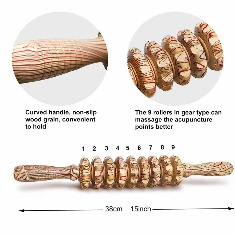 CoreRoll Wooden Muscle Roller