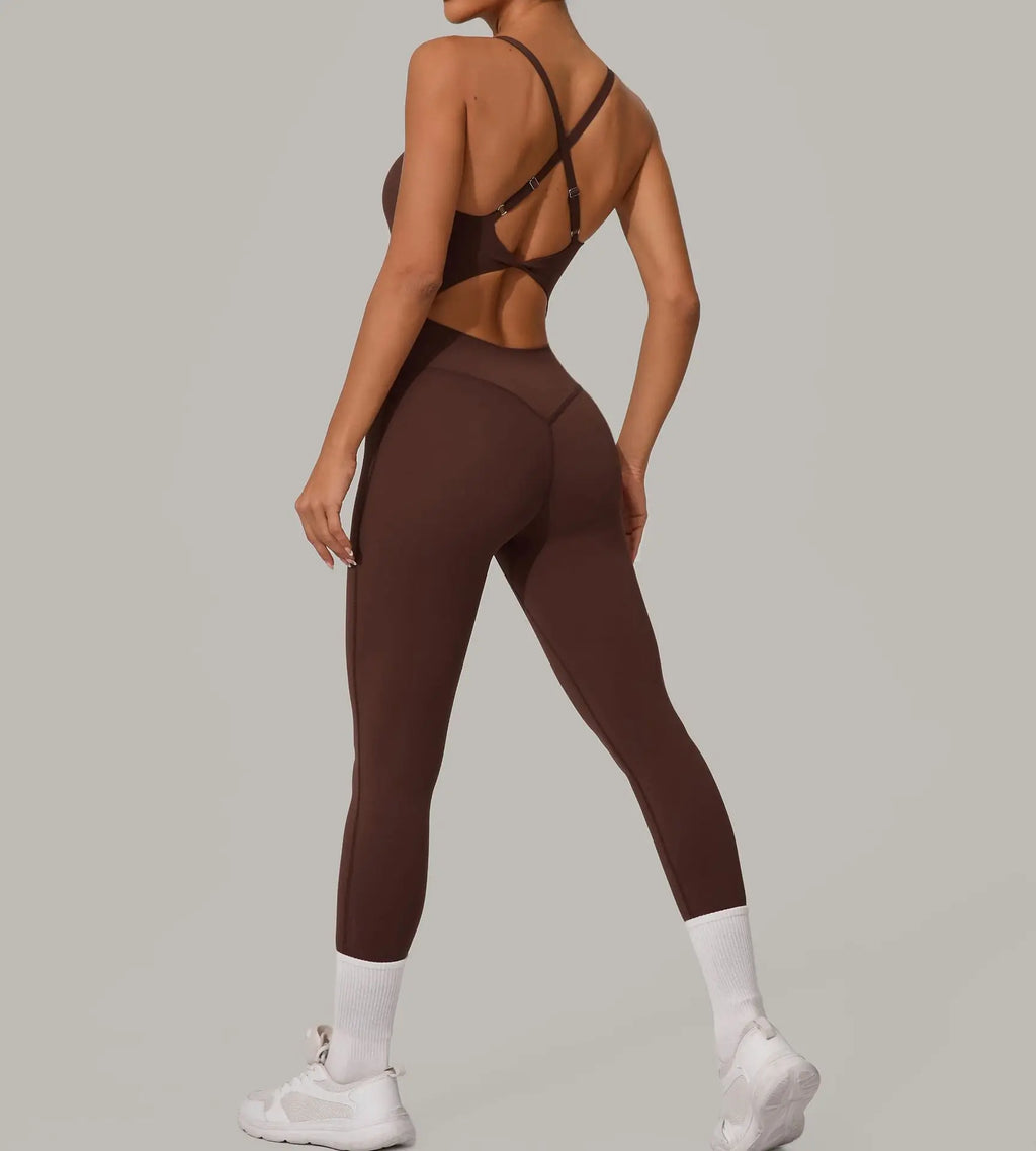 Pulse Women's Backless Yoga Jumpsuit