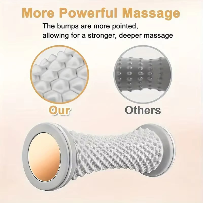 Textured pressure points on the Pulse foot recovery roller