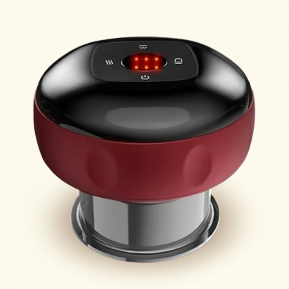 Heated Cupping Massager, cordless with adjustable suction and heat