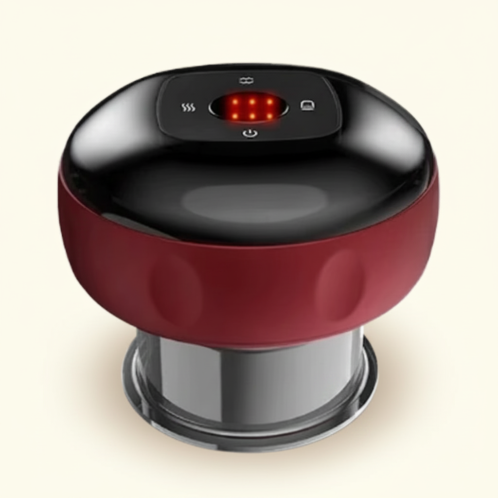Heated Cupping Massager, cordless with adjustable suction and heat