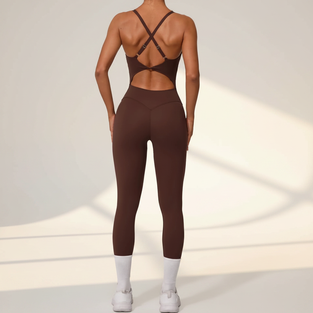 Pulse Women's Backless Yoga Jumpsuit